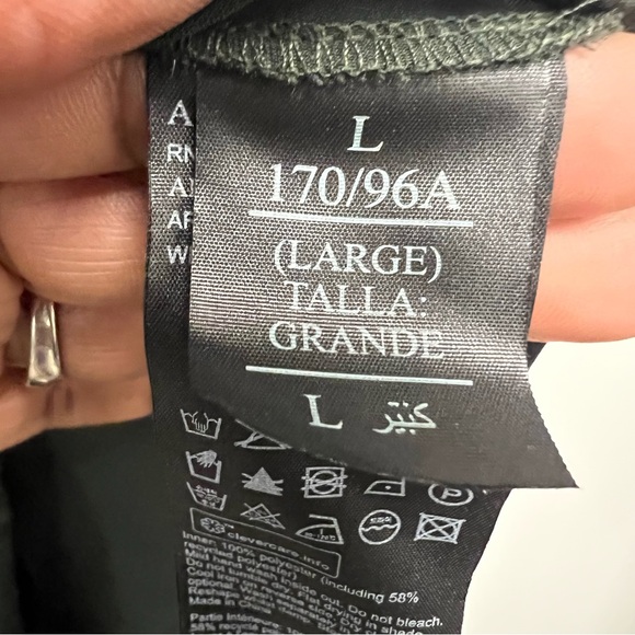 Allsaints Olive Slip Dress size L - Picture 7 of 8